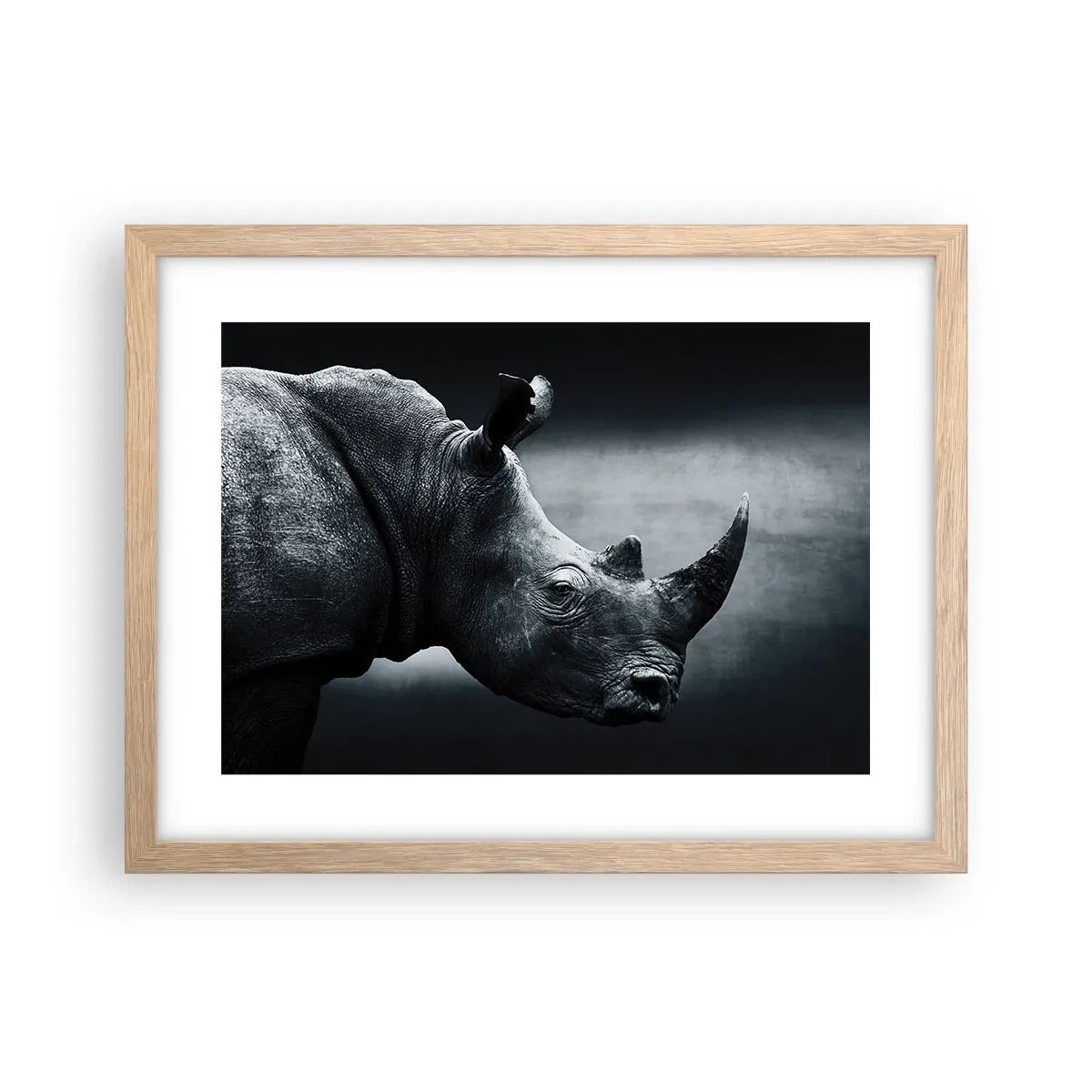 Poster in light oak frame - Right Profile - 40x30 cm