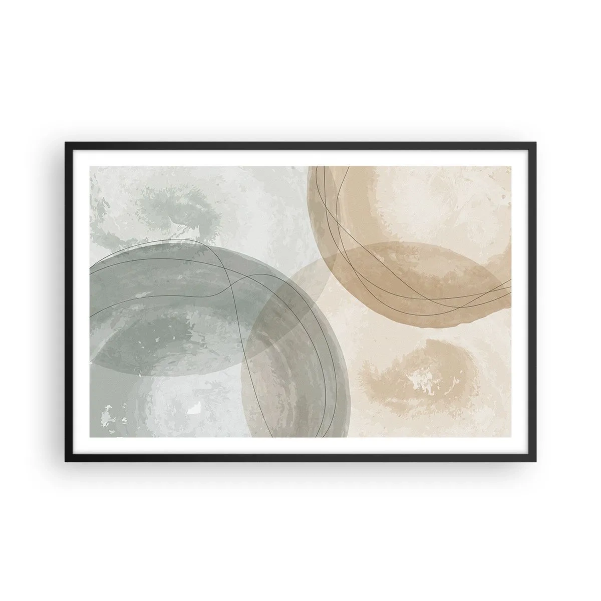 Poster in black frame - Permeation of Worlds - 91x61 cm