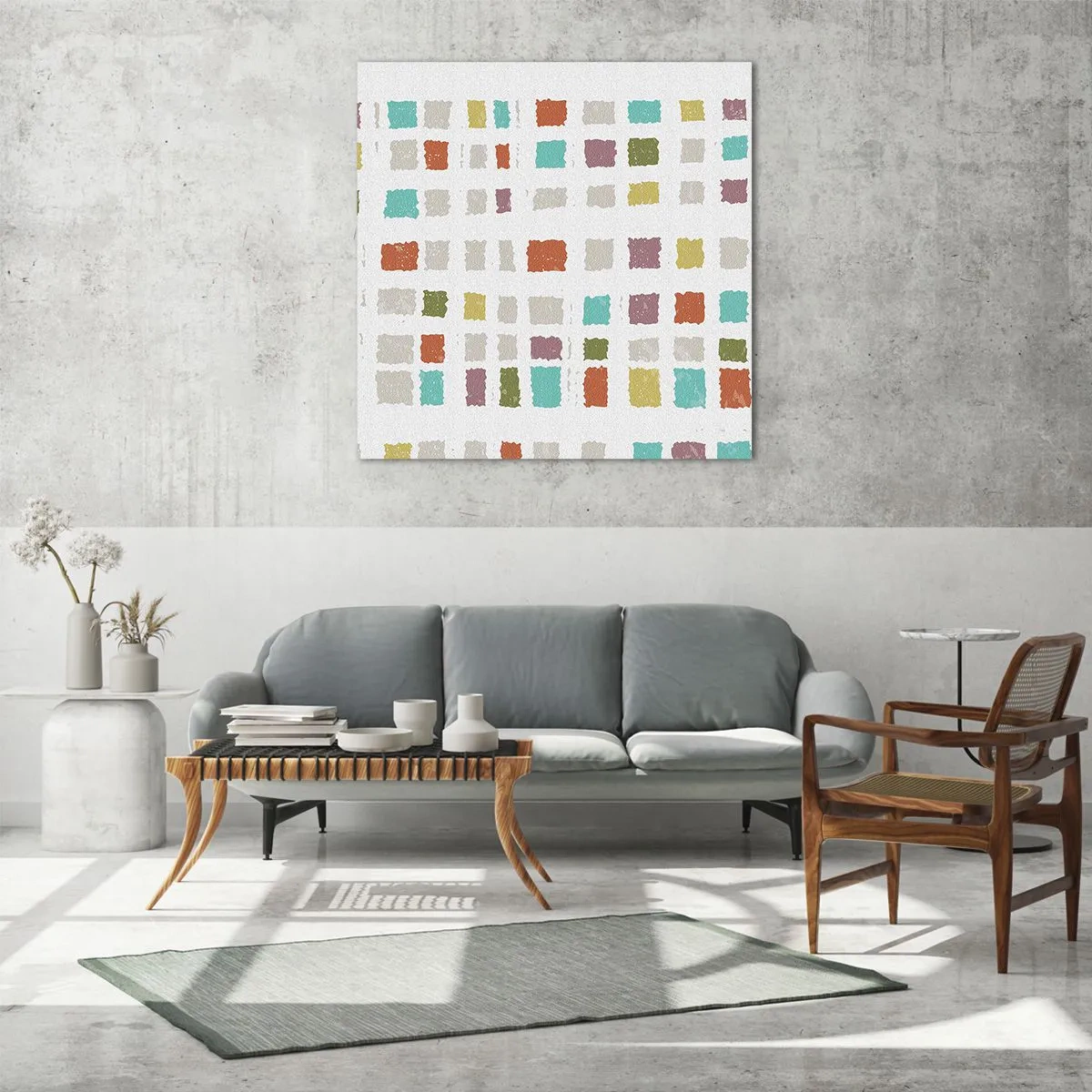 Glass picture - Unknown Game - 60x60 cm