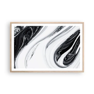 Poster in light oak frame - Connection of Opposites - 91x61 cm