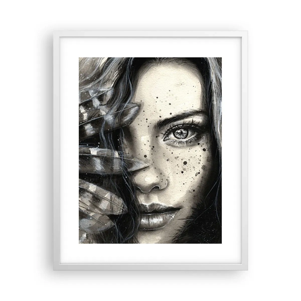 Poster in white frmae - Wild Beauty - 40x50 cm