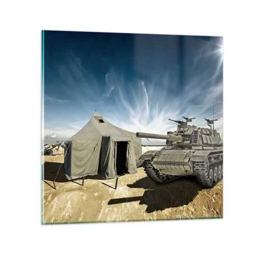 Glass picture - Military Dream - 40x40 cm