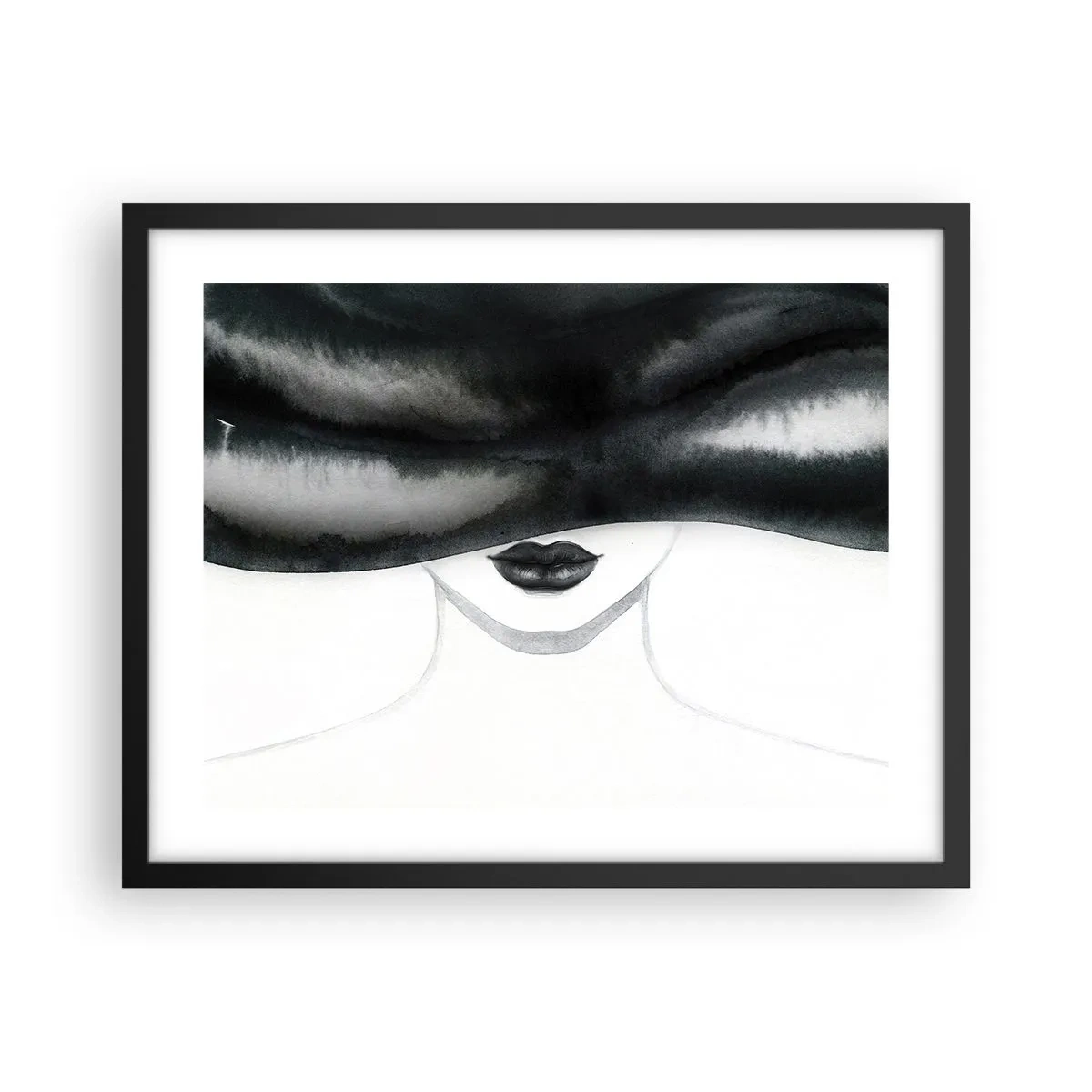 Poster in black frame - Sensual Secret - 50x40 cm