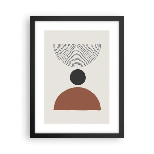 Poster in black frame - In the Centre of Attention - 30x40 cm