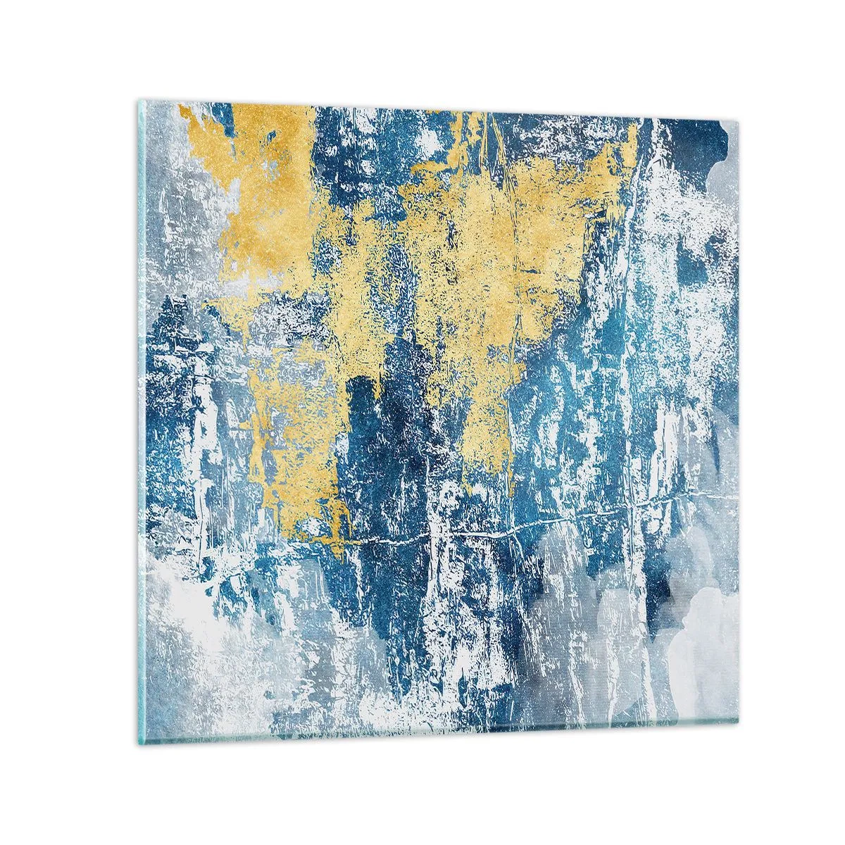 Glass picture - Abstract Full of Optimism - 30x30 cm