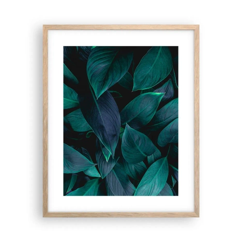 Poster in light oak frame - The Green Itself - 40x50 cm
