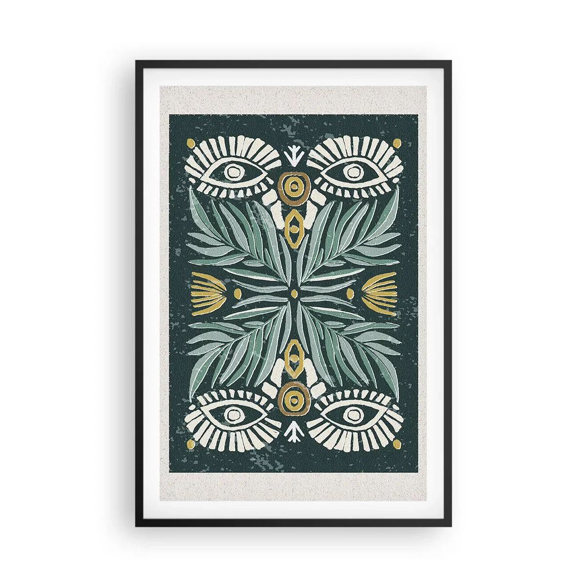 Poster in black frame - Like a Folklore Cutout - 61x91 cm