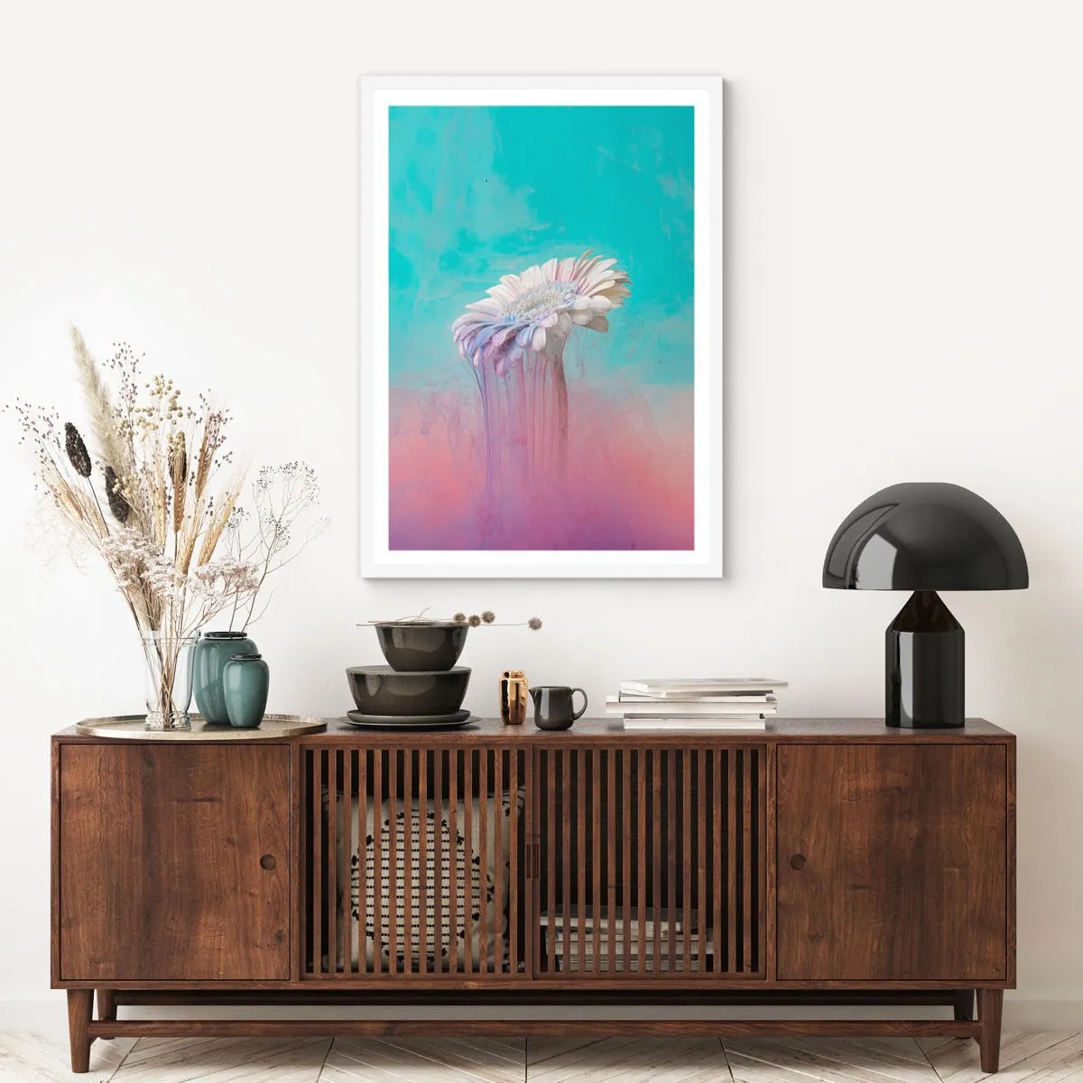 Poster in white frmae - Afterlife of Flowers - 70x100 cm