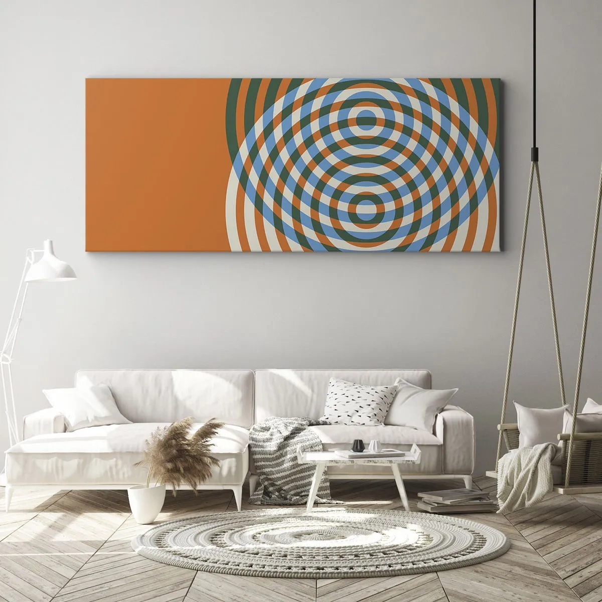 Canvas picture - Abstract Variation on a Circle - 90x30 cm