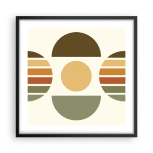 Poster in black frame - In the Colours of Soli - 50x50 cm
