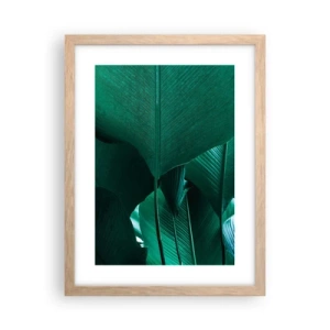 Poster in light oak frame - Turned towards Light - 30x40 cm