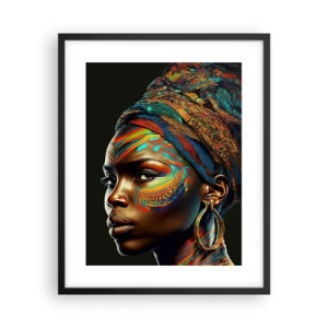 Poster in black frame - African Queen - 40x50 cm
