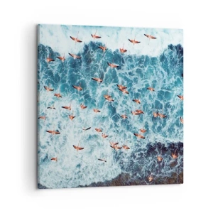 Canvas picture - Seaside Parade - 50x50 cm