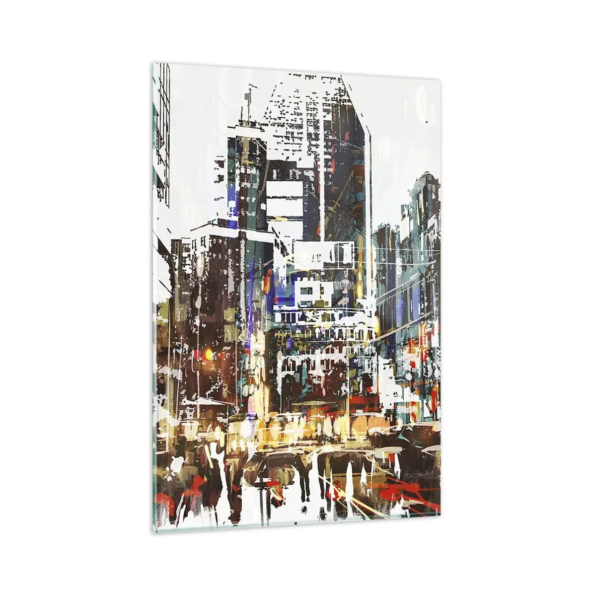 Glass picture - Sparkling City - 80x120 cm