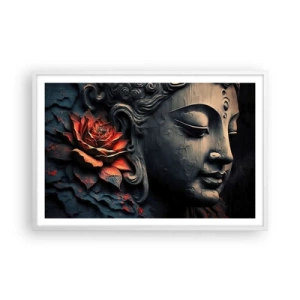 Poster in white frmae - In Harmony with the World - 91x61 cm