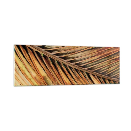 Glass picture - Coconut Gold - 90x30 cm