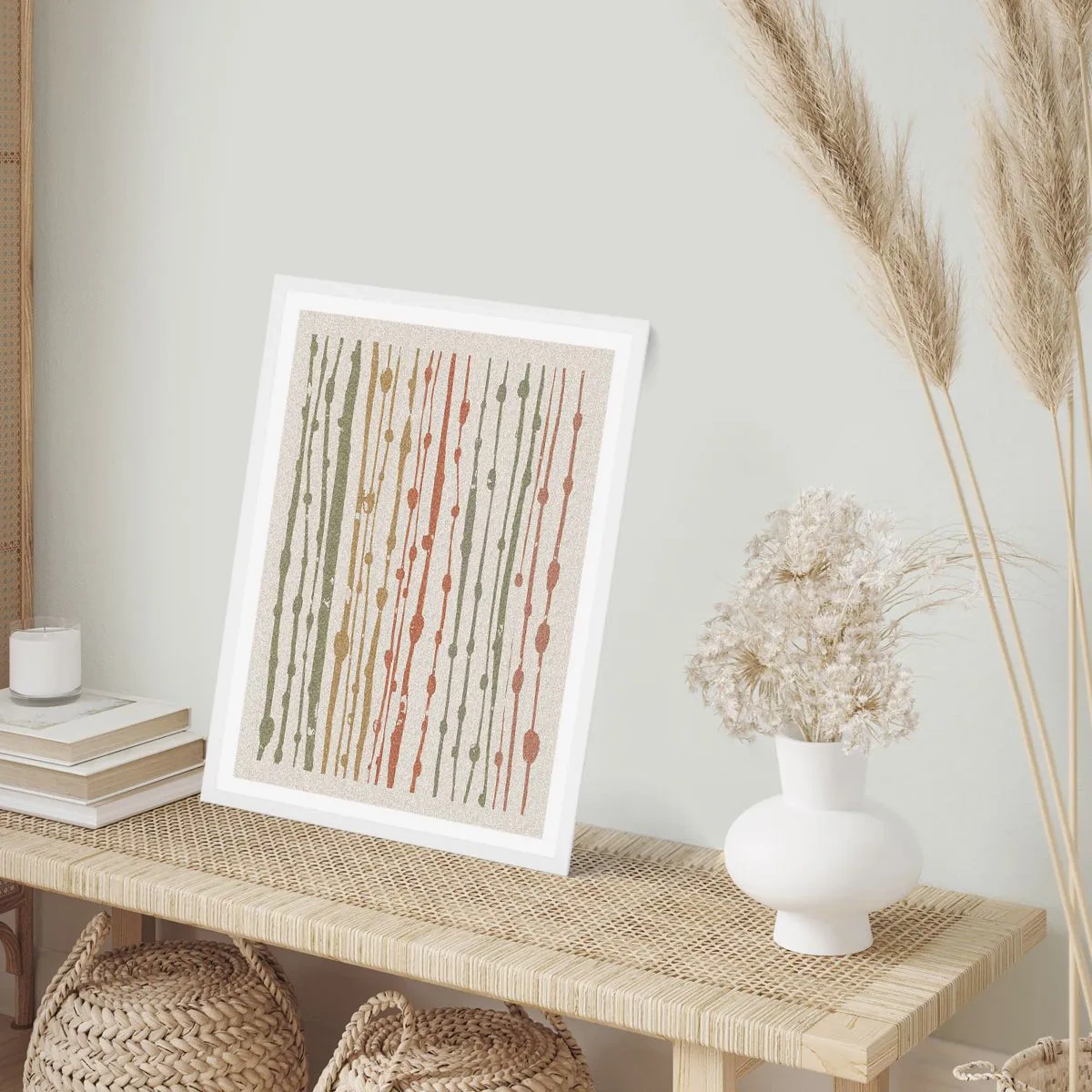 Poster in white frmae - Musical Colour Notation - 61x91 cm