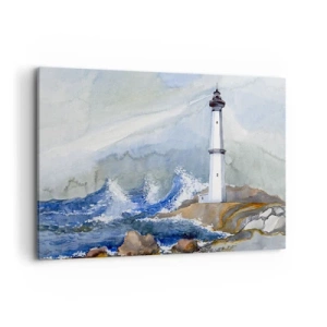 Canvas picture - Against Darkness and Storm - 100x70 cm