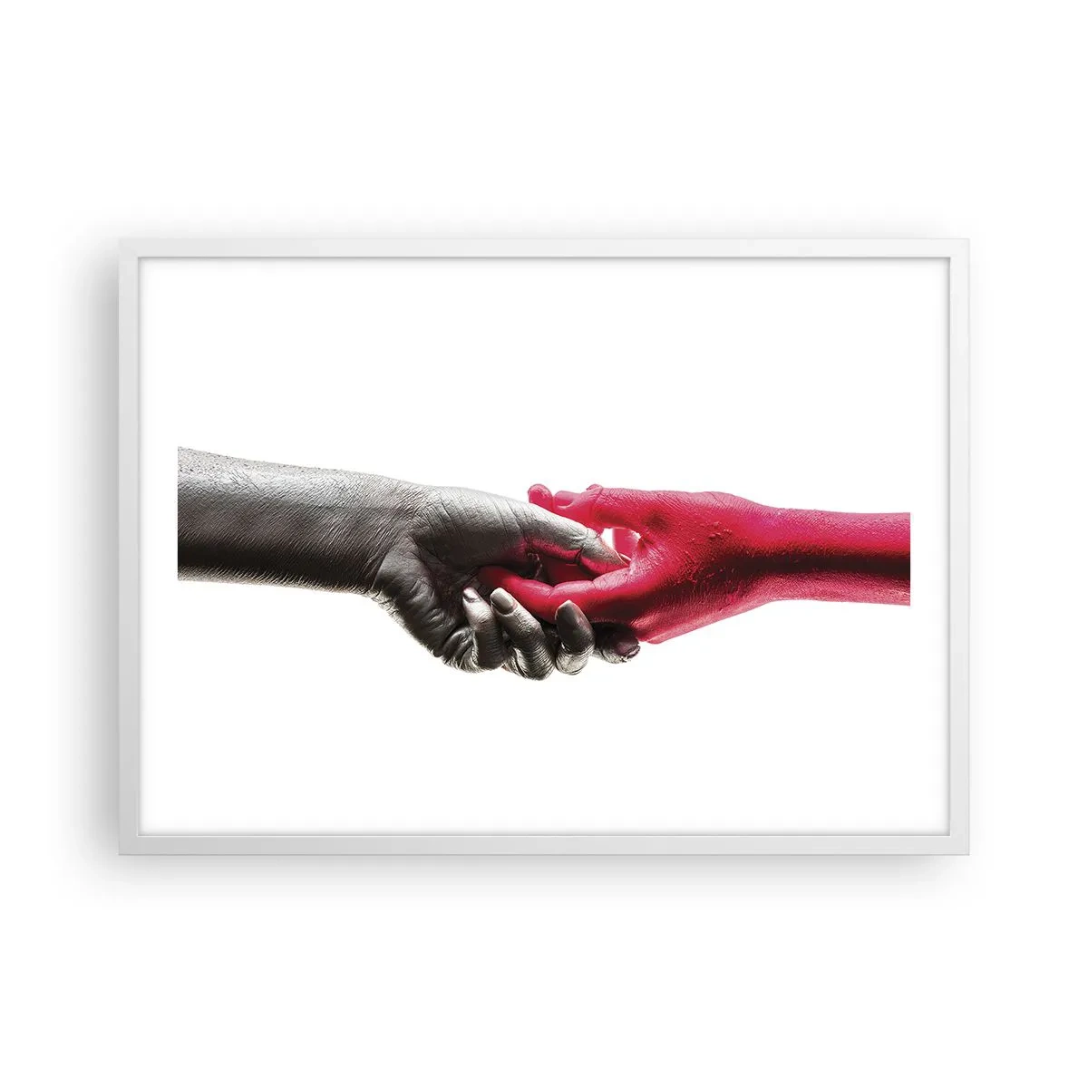 Poster in white frmae - Together, although Different - 70x50 cm