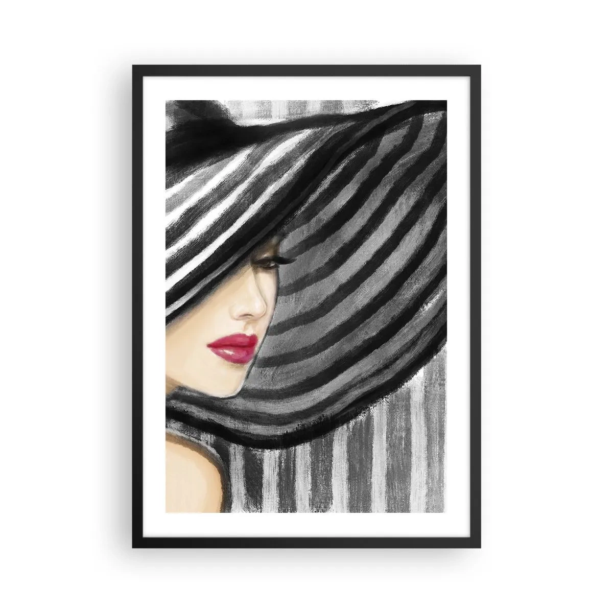 Poster in black frame - Where Can I Find You? - 50x70 cm