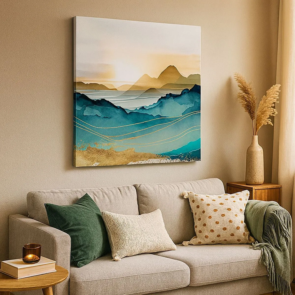 Canvas picture - On the Verge of Abstract - Landscape - 30x30 cm