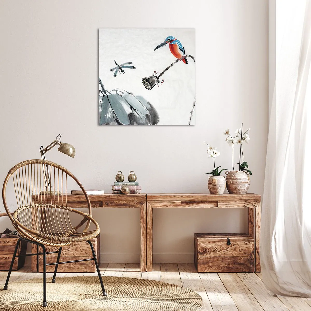 Canvas picture - Life of a Meadow - 40x40 cm