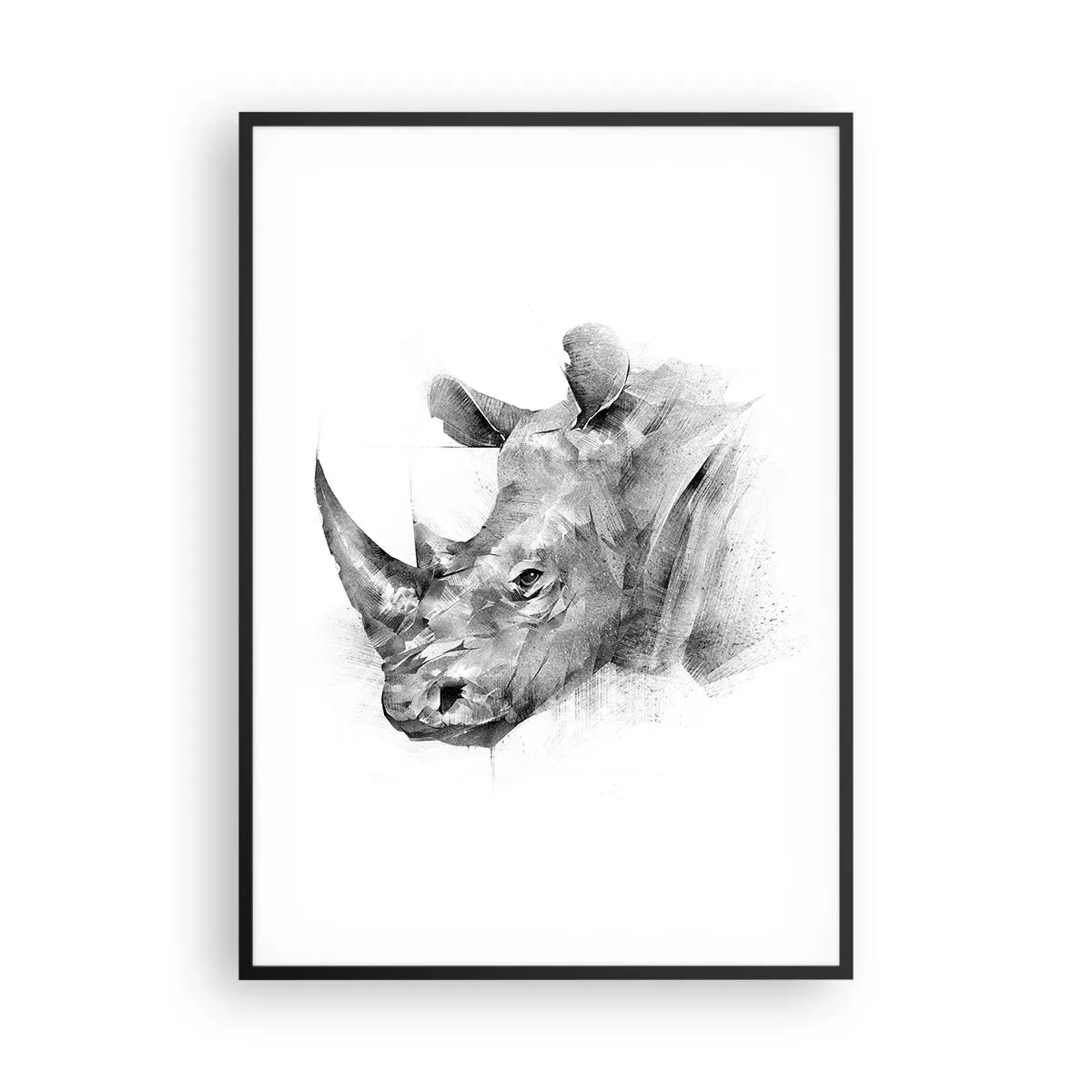 Poster in black frame - African Portrait - 70x100 cm