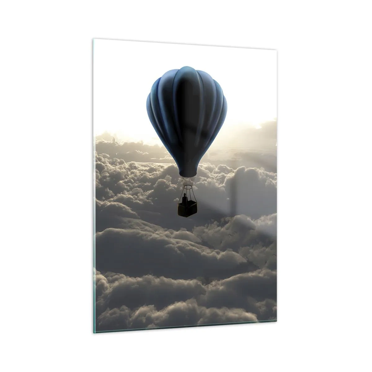 Glass picture - Wanderer above Clouds - 50x70 cm
