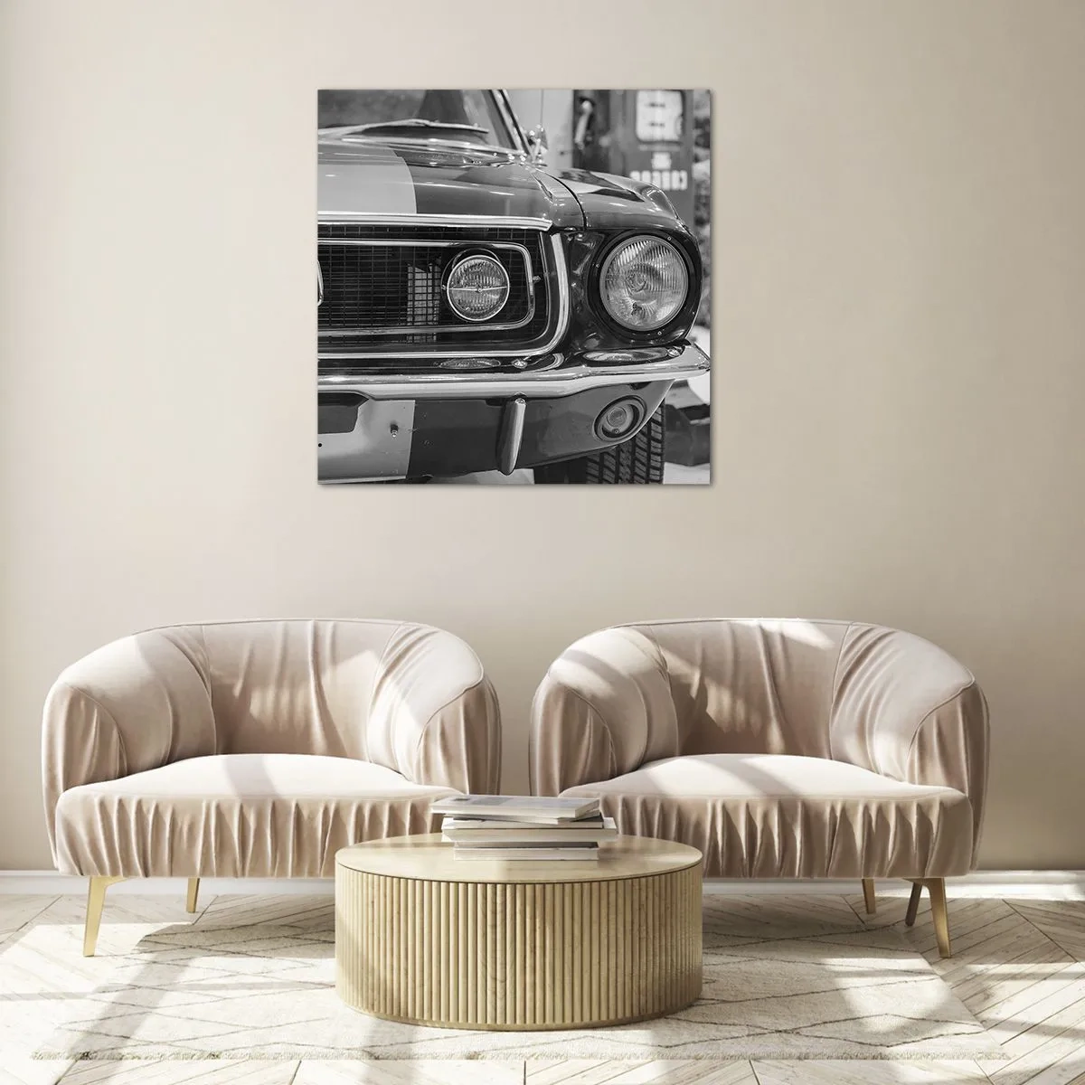 Glass picture - Rough Ride - 60x60 cm