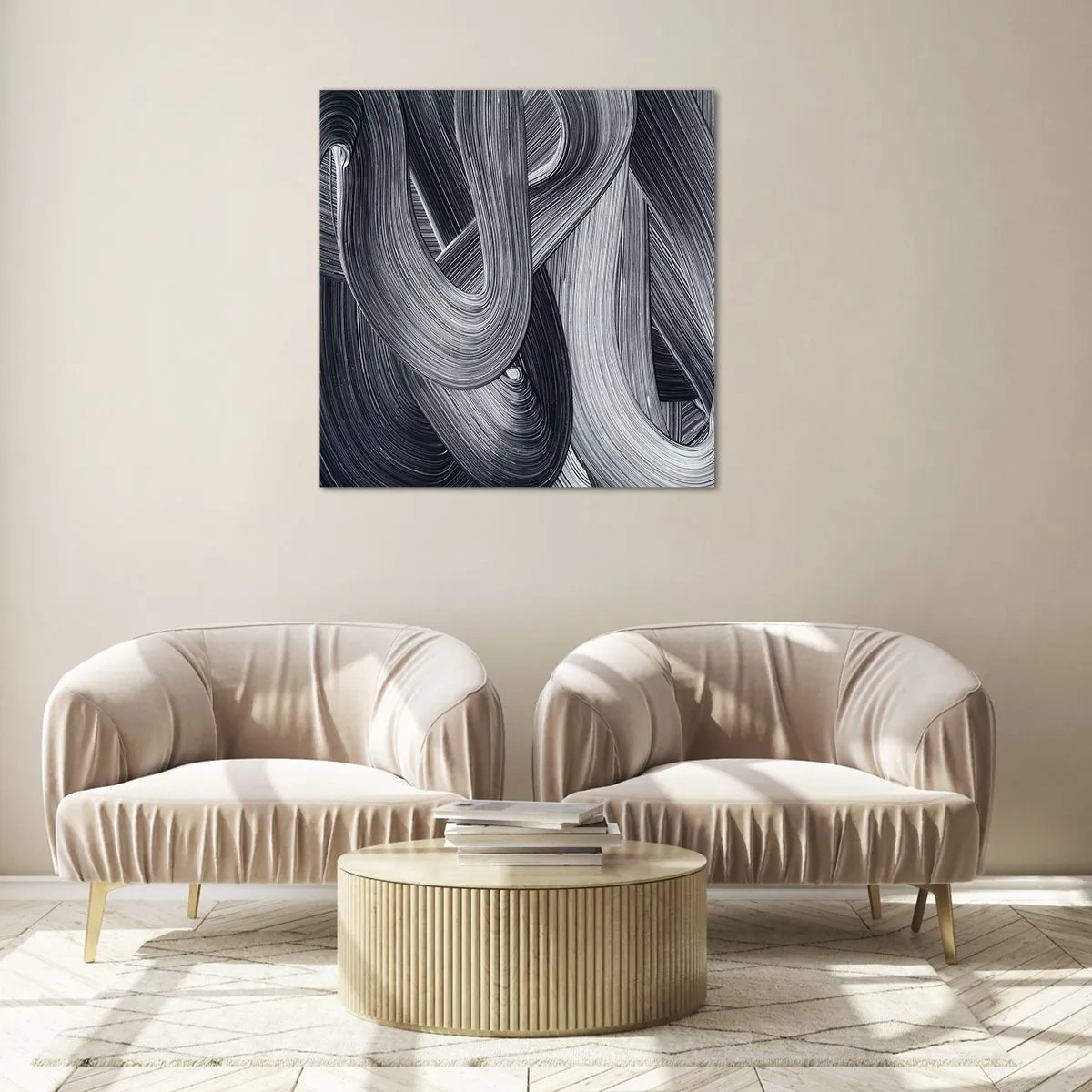 Glass picture - Fluidity of Reality - 30x30 cm