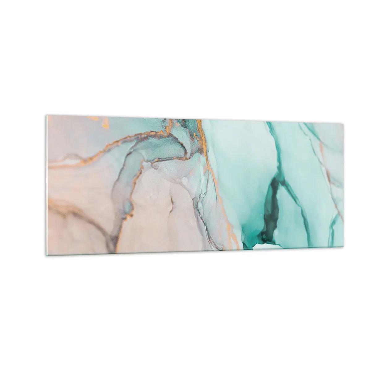 Glass picture - Dance of Shapes and Colours - 100x40 cm