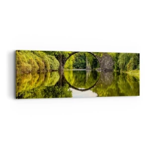 Canvas picture - At the Crossroads of Two Worlds - 90x30 cm