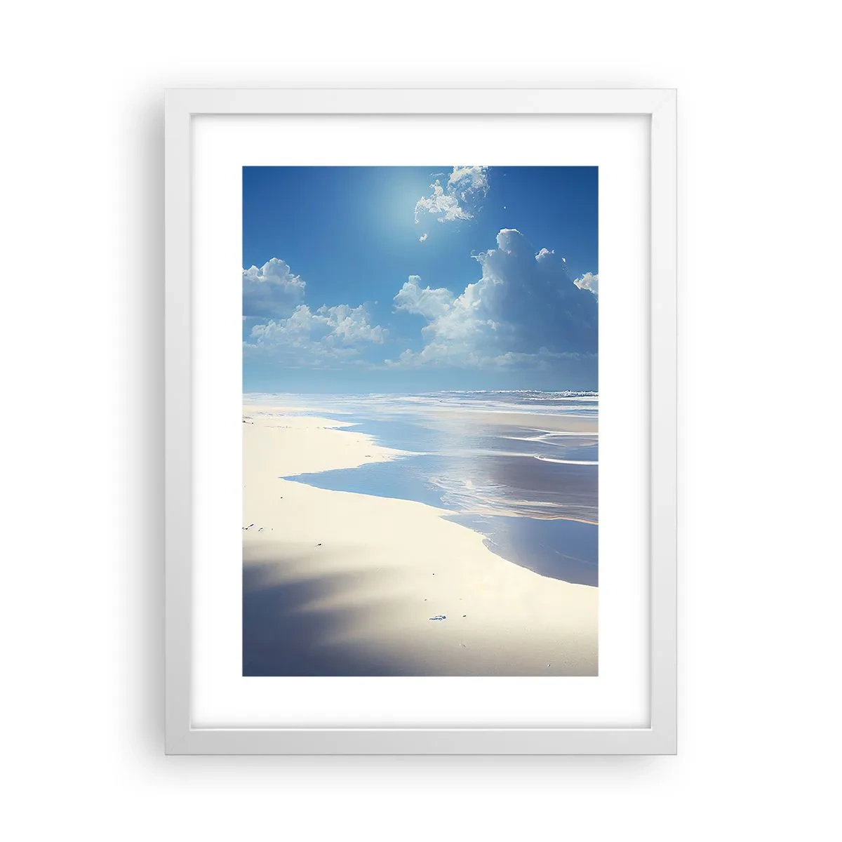 Poster in white frmae - Paradise Holiday - 30x40 cm