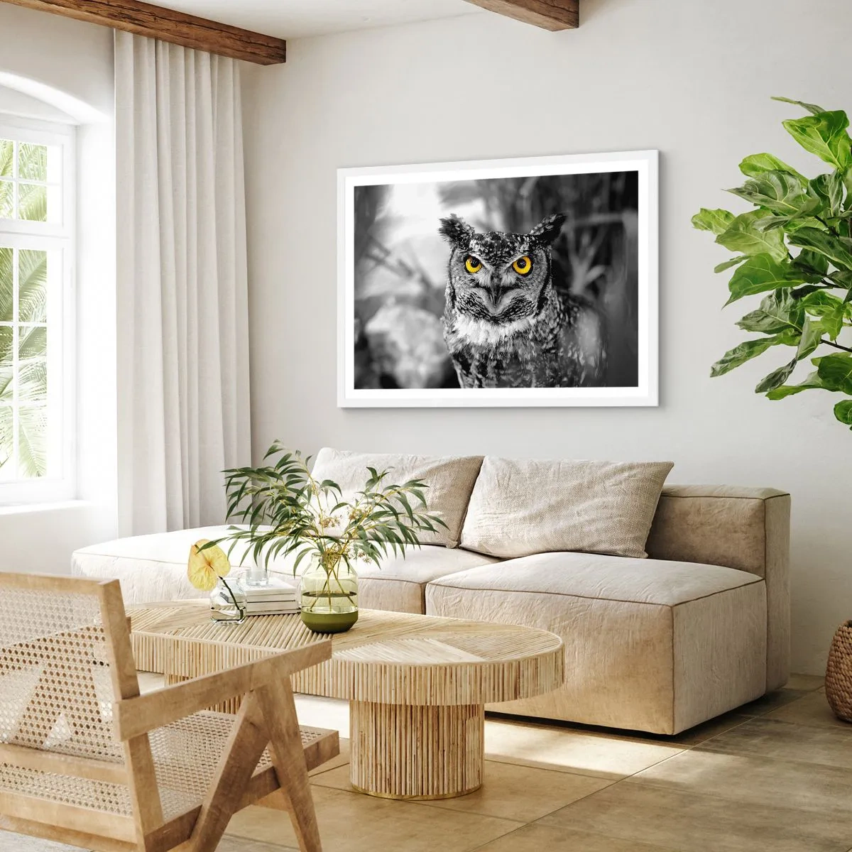 Poster in white frmae - Nothing Can Hide - 100x70 cm