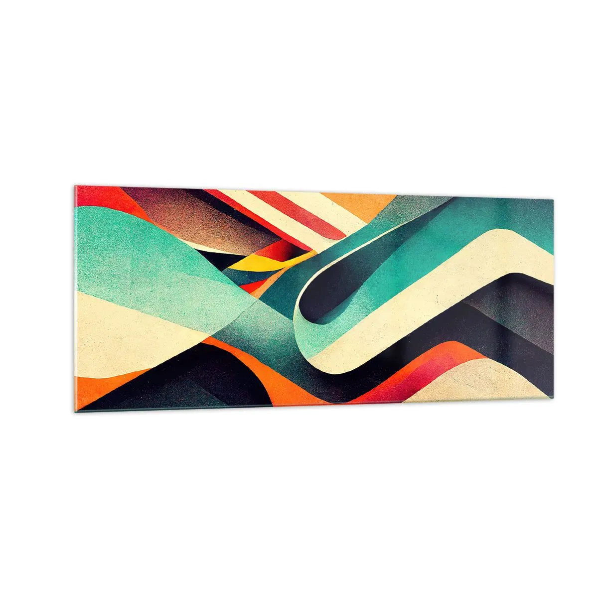 Glass picture - Intense Composition - 100x40 cm