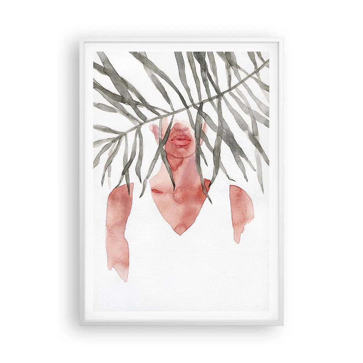 Poster in white frmae - Lady of the Tropics - 70x100 cm