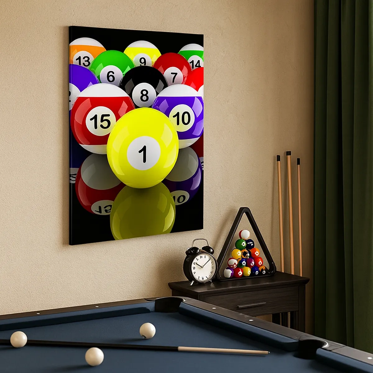 Canvas picture - Different Colours of a Game - 50x70 cm