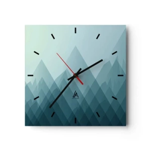 Wall clock - Clock on glass - Big, Bigger, the Biggest - 30x30 cm