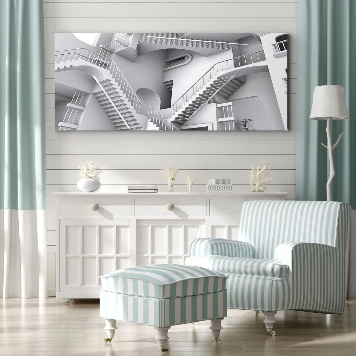 Canvas picture - Paradoxes of Space - 120x50 cm