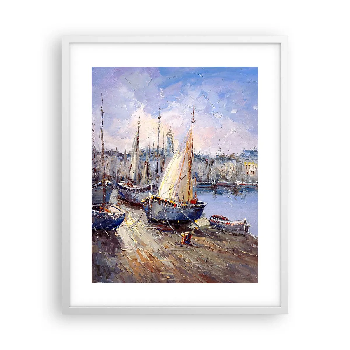 Poster in white frmae - Town by the Bay - 40x50 cm