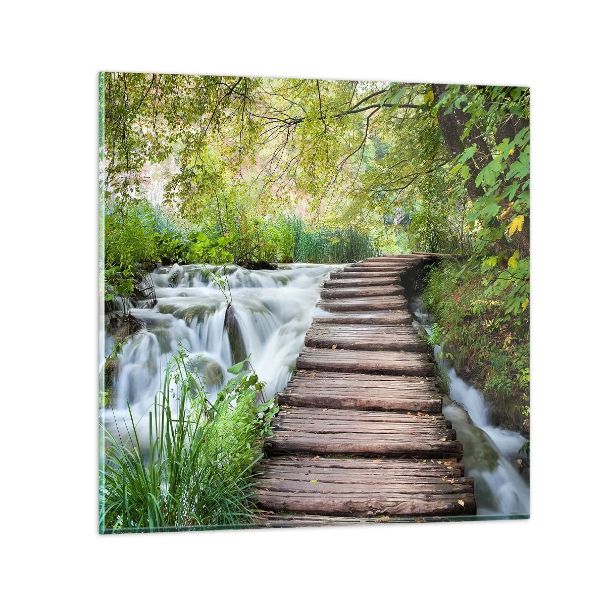Glass picture - Not Such Quiet Water - 50x50 cm