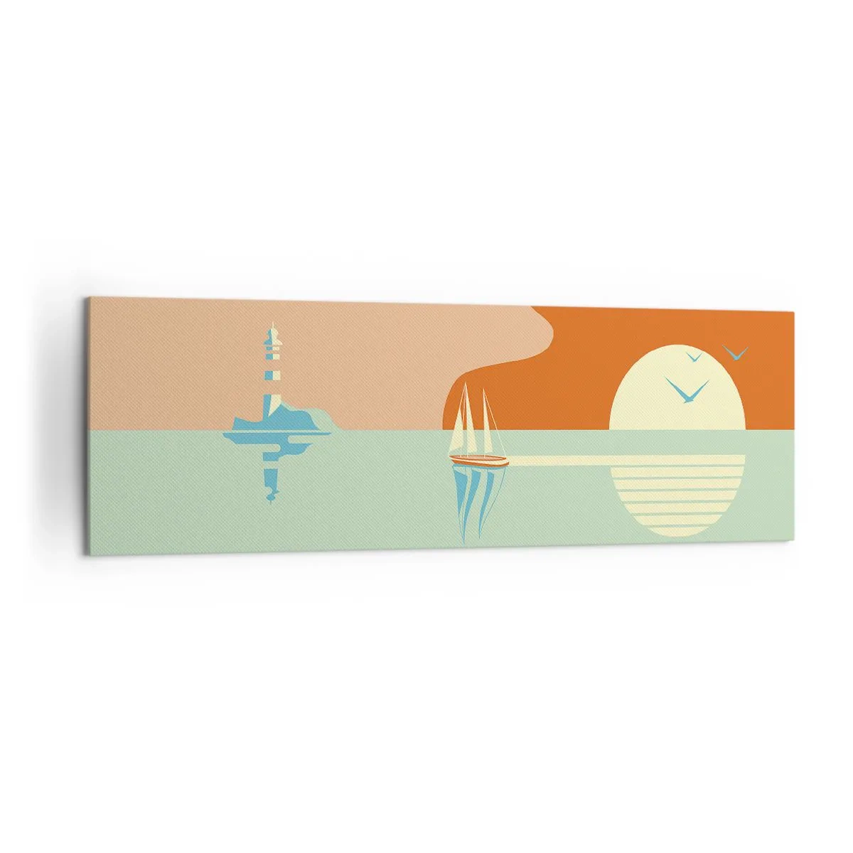 Canvas picture - Ideal Sea Landscape - 160x50 cm