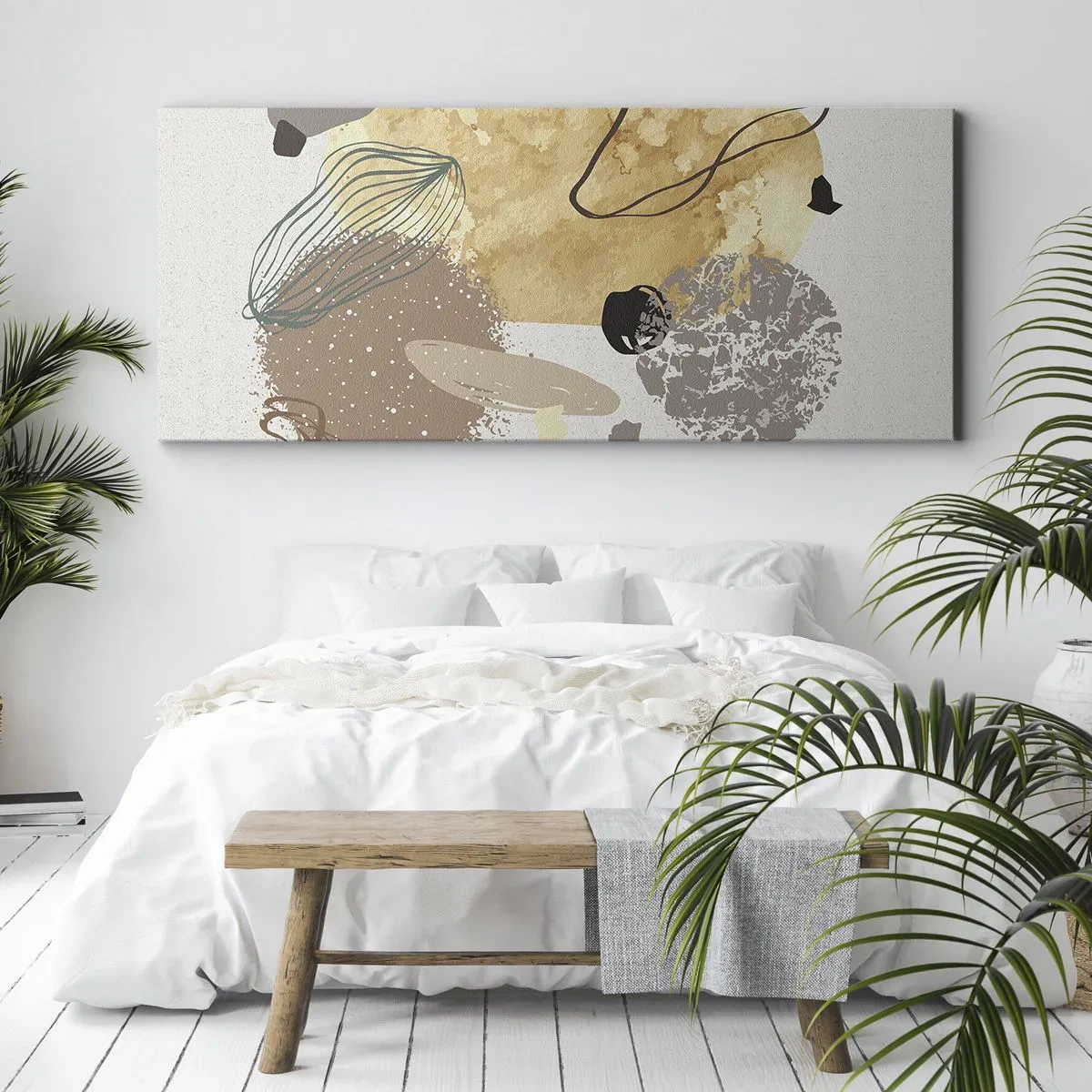 Canvas picture - Applied Splashing - 90x30 cm