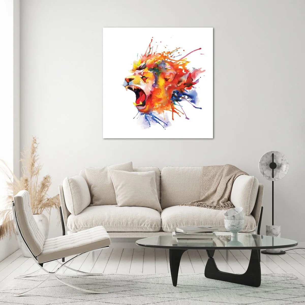 Glass picture - Explosion of Wrath - 60x60 cm