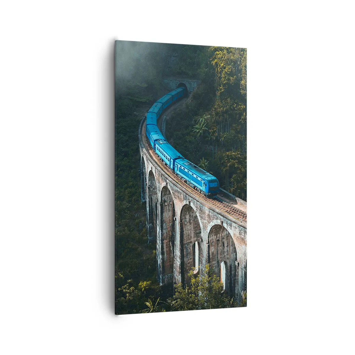 Canvas picture - Train through Nature - 65x120 cm