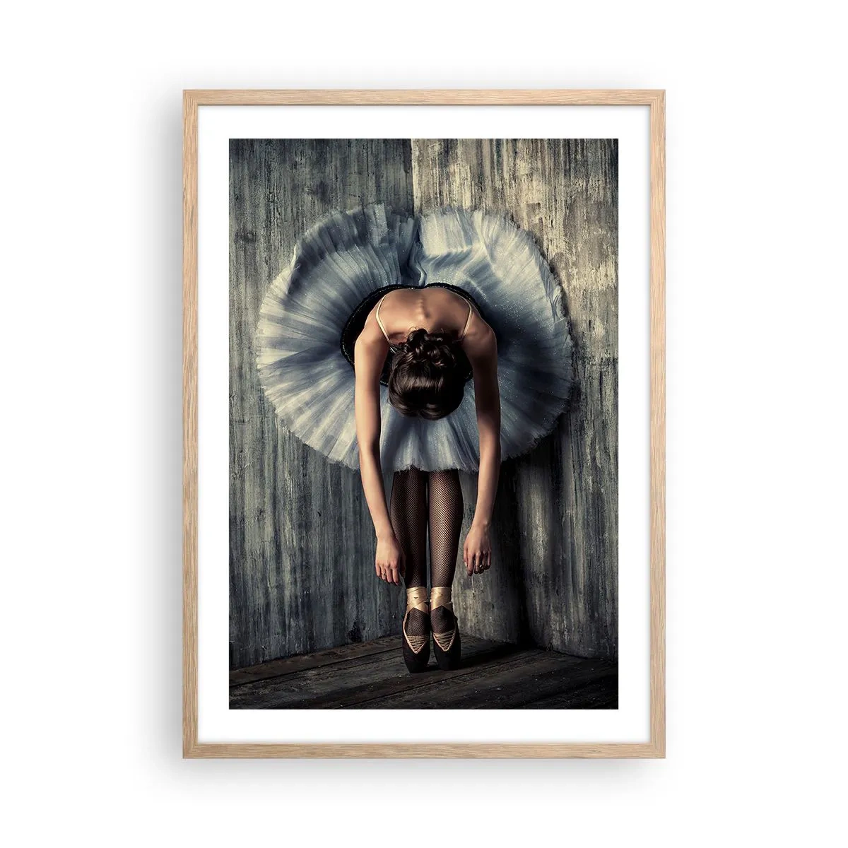 Poster in light oak frame - When the Music Stops - 50x70 cm