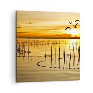 Canvas picture - At a Fishery - 50x50 cm