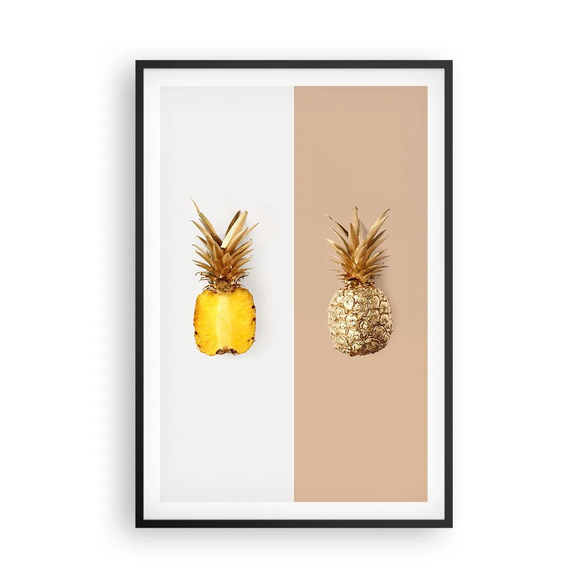 Poster in black frame - Pineapple for Us - 61x91 cm