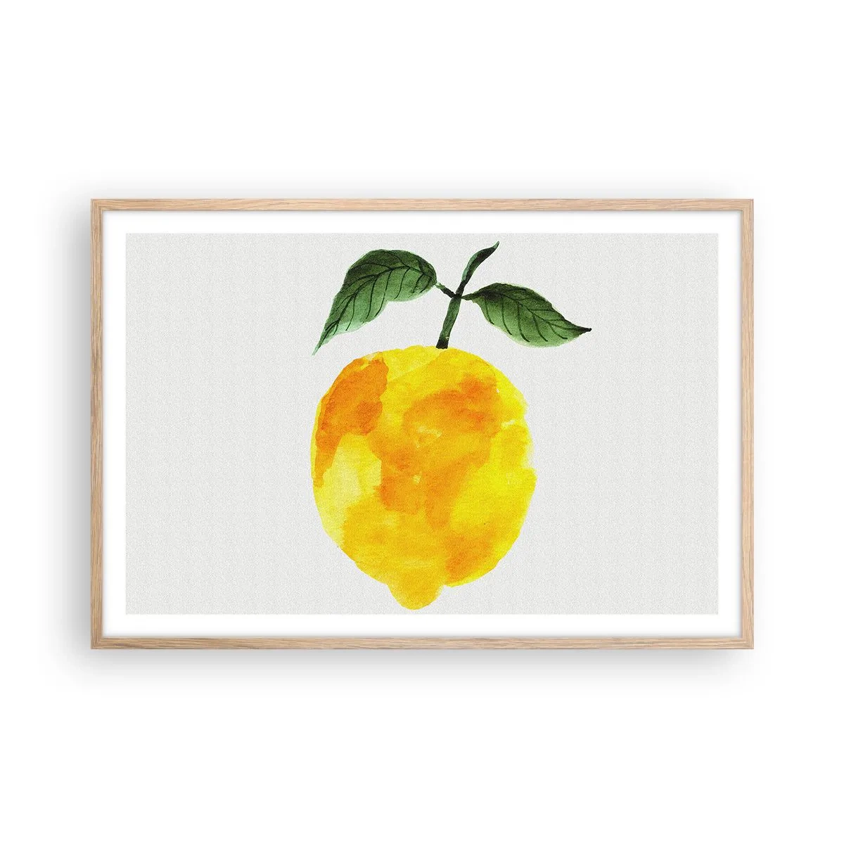 Poster in light oak frame - How to Get the Taste of the Sun - 91x61 cm