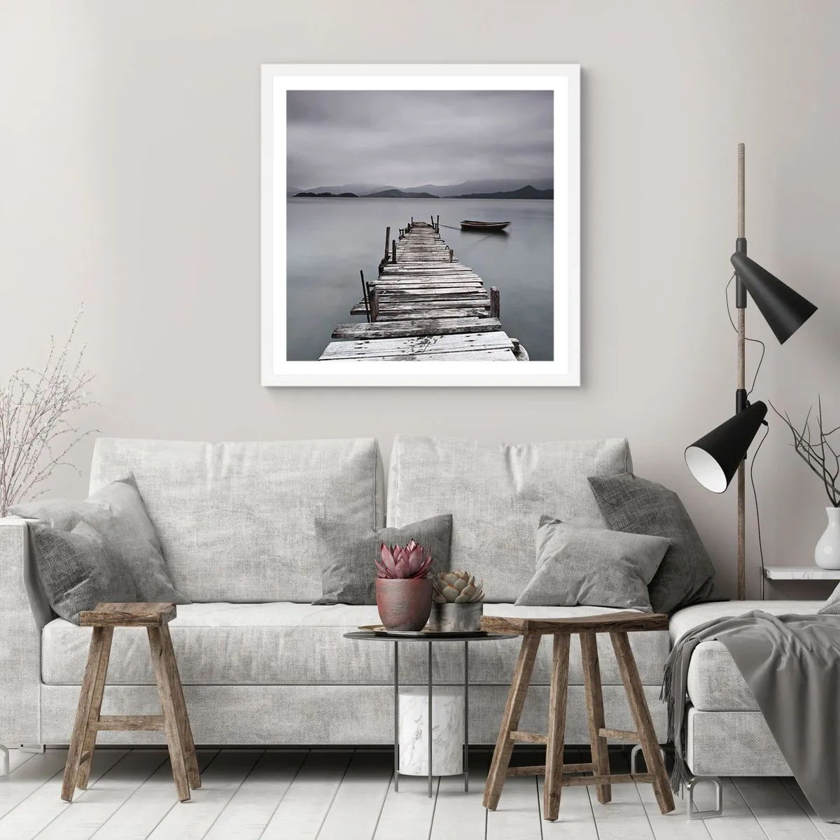 Poster in white frmae - Tomorrow You Can Go - 50x50 cm